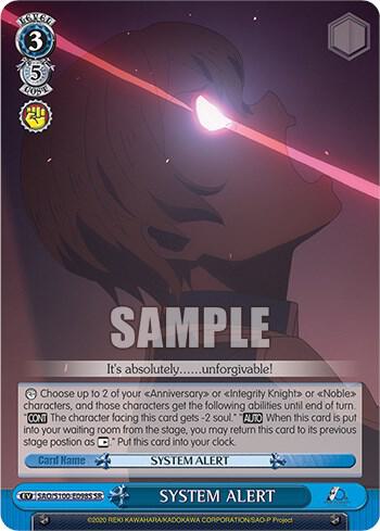 SYSTEM ALERT (SR) - [Sword Art Online Animation 10th Anniversary] | Gear Gaming Fayetteville