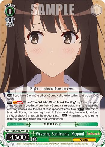Wavering Sentiments, Megumi - [Saekano How to Raise a Boring Girlfriend. flat] | Gear Gaming Fayetteville