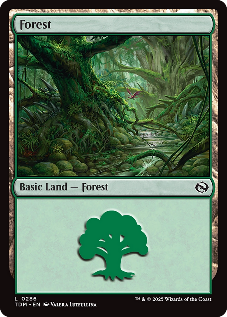 Forest (0286) [Tarkir: Dragonstorm] | Gear Gaming Fayetteville