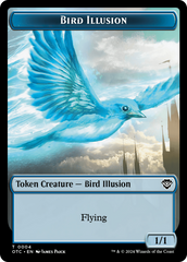 Dragon Elemental // Bird Illusion Double-Sided Token [Outlaws of Thunder Junction Commander Tokens] | Gear Gaming Fayetteville