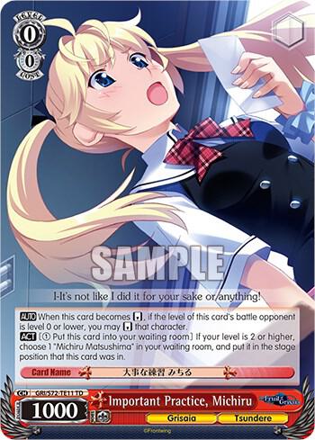 Important Practice, Michiru - [The Fruit of Grisaia] | Gear Gaming Fayetteville
