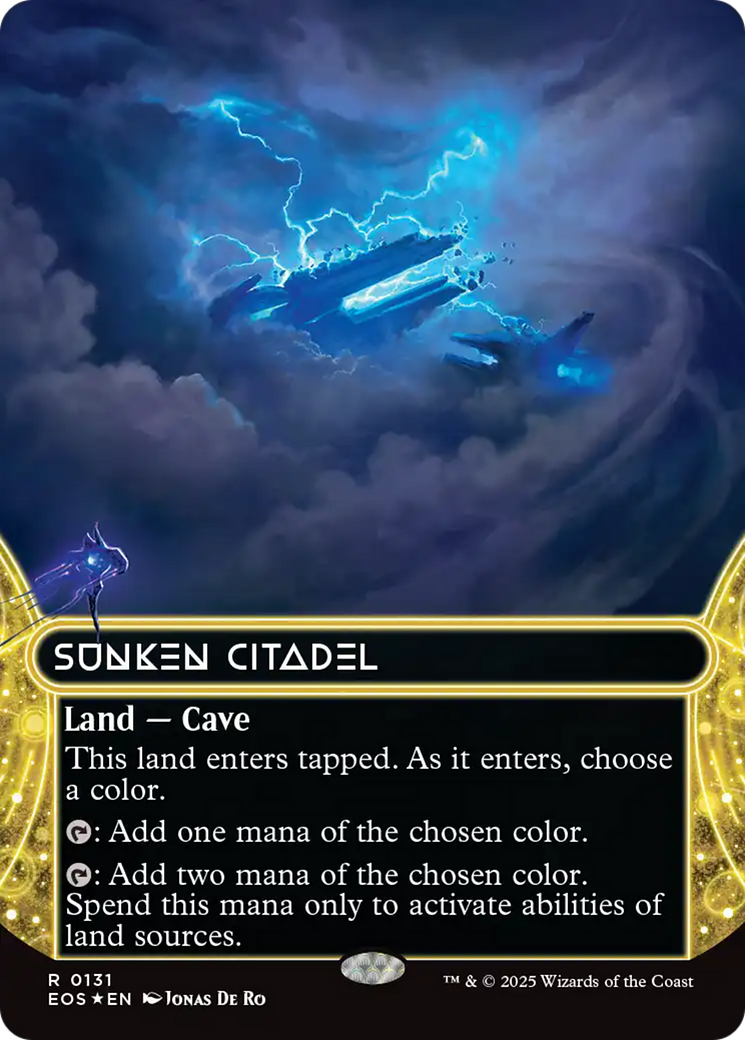 Sunken Citadel (0131) (Borderless) (Galaxy Foil) [Edge of Eternities: Stellar Sights] | Gear Gaming Fayetteville