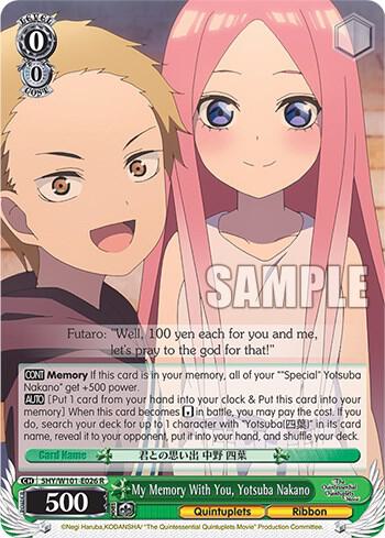 My Memory With You, Yotsuba Nakano - [The Quintessential Quintuplets Movie] | Gear Gaming Fayetteville