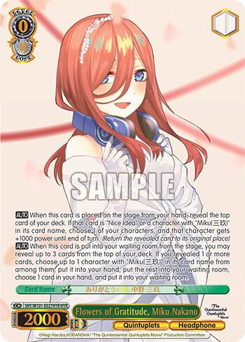 Flowers of Gratitude, Miku Nakano (HYR) - [The Quintessential Quintuplets Movie] | Gear Gaming Fayetteville