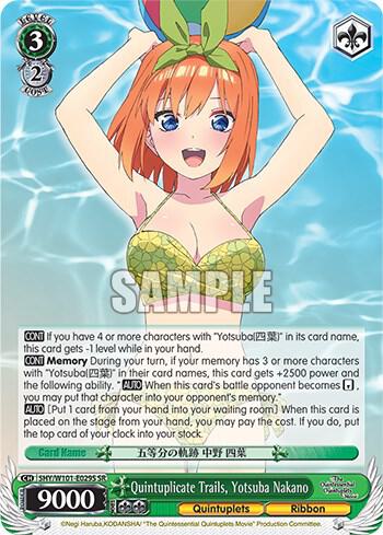 Quintuplicate Trails, Yotsuba Nakano (SR) - [The Quintessential Quintuplets Movie] | Gear Gaming Fayetteville