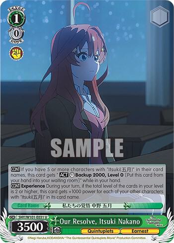 Our Resolve, Itsuki Nakano - [The Quintessential Quintuplets Movie] | Gear Gaming Fayetteville