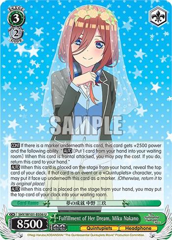 Fulfillment of Her Dream, Miku Nakano - [The Quintessential Quintuplets Movie] | Gear Gaming Fayetteville