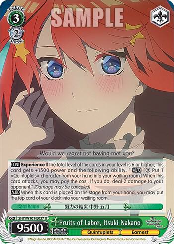 Fruits of Labor, Itsuki Nakano - [The Quintessential Quintuplets Movie] | Gear Gaming Fayetteville