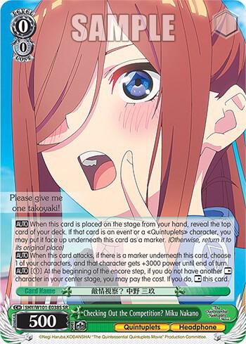 Checking Out the Competition? Miku Nakano (SR) - [The Quintessential Quintuplets Movie] | Gear Gaming Fayetteville