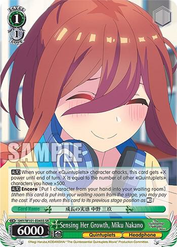 Sensing Her Growth, Miku Nakano (SR) - [The Quintessential Quintuplets Movie] | Gear Gaming Fayetteville