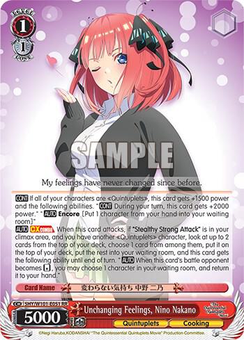 Unchanging Feelings, Nino Nakano - [The Quintessential Quintuplets Movie] | Gear Gaming Fayetteville