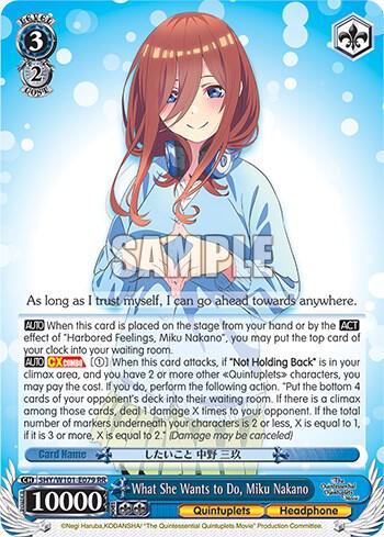 What She Wants to Do, Miku Nakano - [The Quintessential Quintuplets Movie] | Gear Gaming Fayetteville