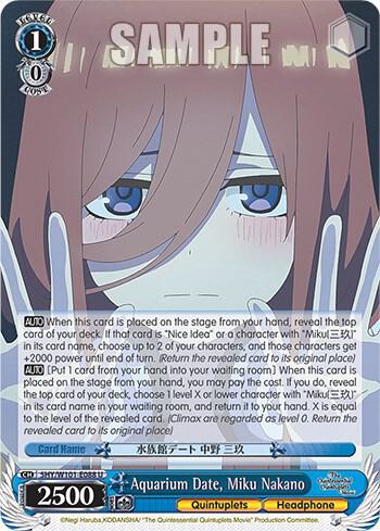 Aquarium Date, Miku Nakano - [The Quintessential Quintuplets Movie] | Gear Gaming Fayetteville