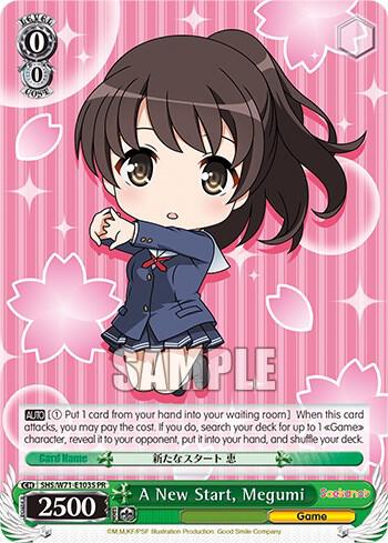 A New Start, Megumi (Foil) - [Saekano How to Raise a Boring Girlfriend. flat] | Gear Gaming Fayetteville