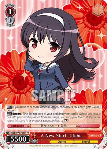 A New Start, Utaha (Foil) - [Saekano How to Raise a Boring Girlfriend. flat] | Gear Gaming Fayetteville