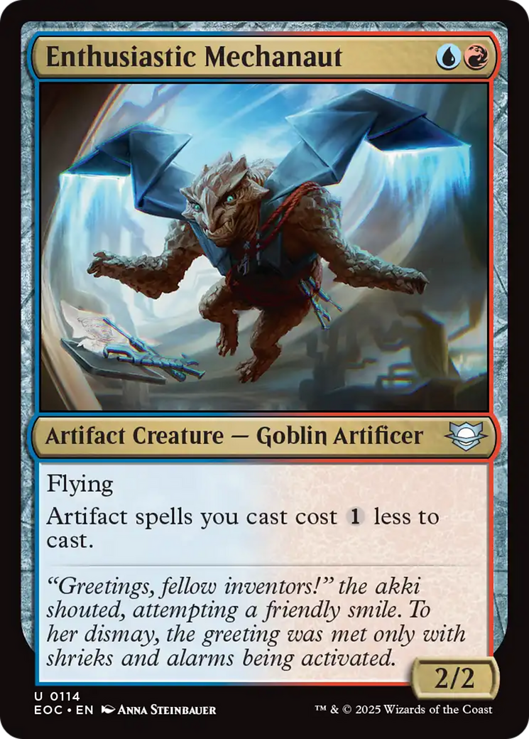 Enthusiastic Mechanaut [Edge of Eternities Commander] | Gear Gaming Fayetteville