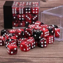 (Crimson+Black) 12mm D6 block of 36 dice | Gear Gaming Fayetteville