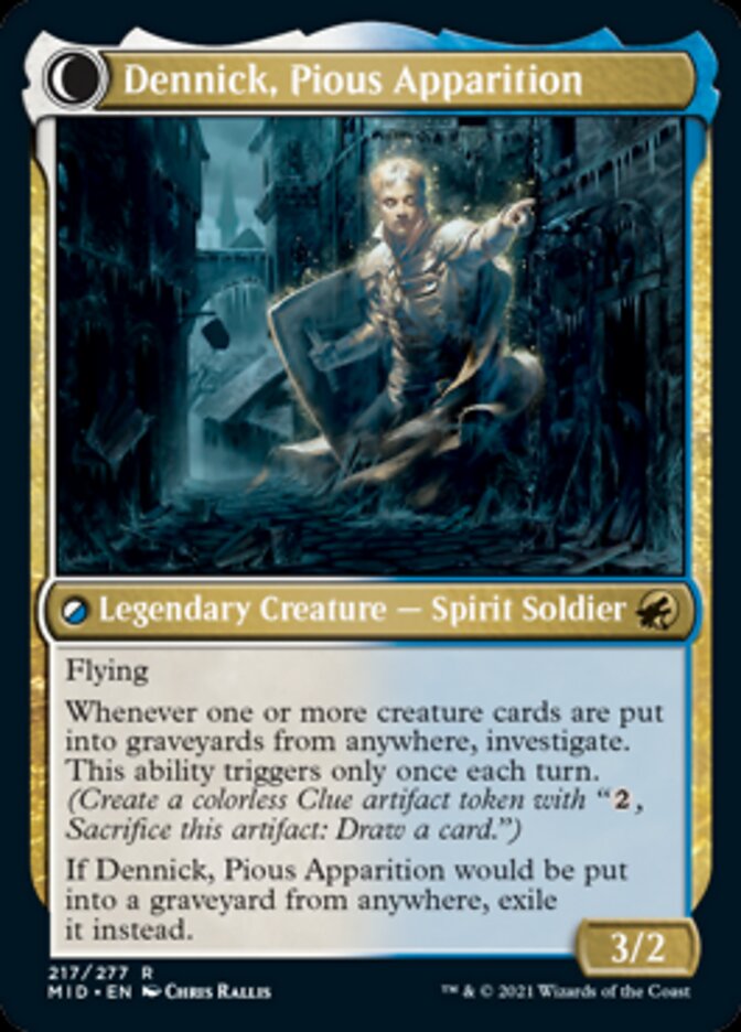 Dennick, Pious Apprentice // Dennick, Pious Apparition [Innistrad: Midnight Hunt] | Gear Gaming Fayetteville