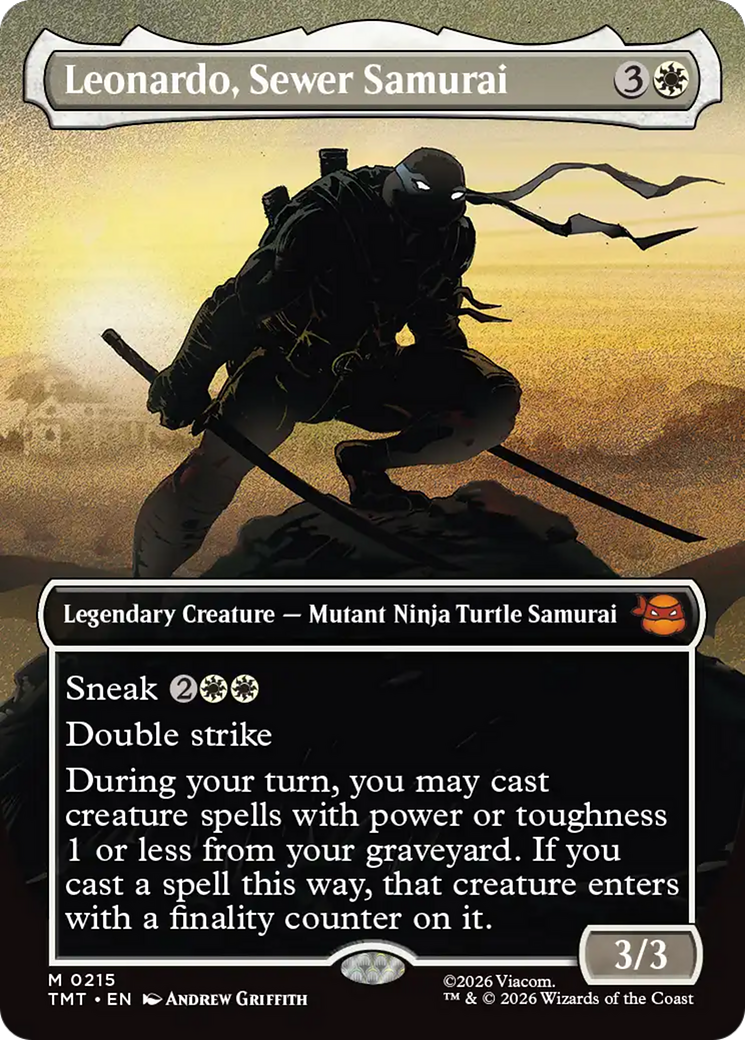 Leonardo, Sewer Samurai (Borderless) [Teenage Mutant Ninja Turtles] | Gear Gaming Fayetteville