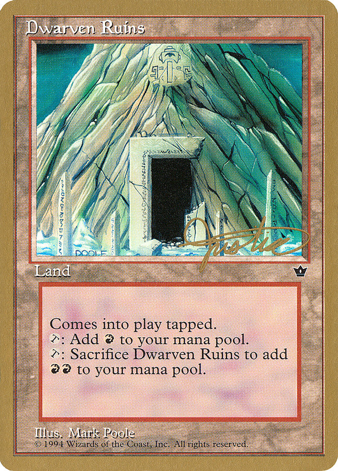 Dwarven Ruins (Mark Justice) [Pro Tour Collector Set] | Gear Gaming Fayetteville