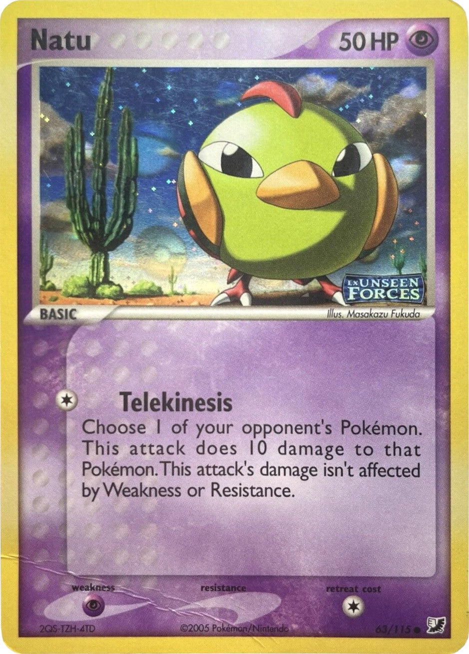 Natu (63/115) (Stamped) [EX: Unseen Forces] | Gear Gaming Fayetteville