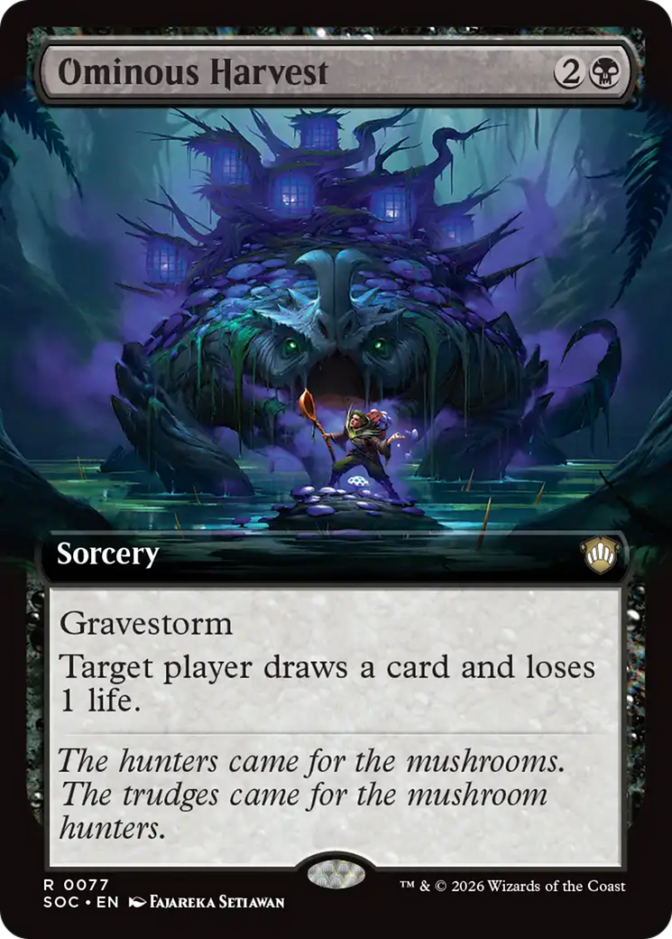 Ominous Harvest (Extended Art) [Secrets of Strixhaven Commander] | Gear Gaming Fayetteville