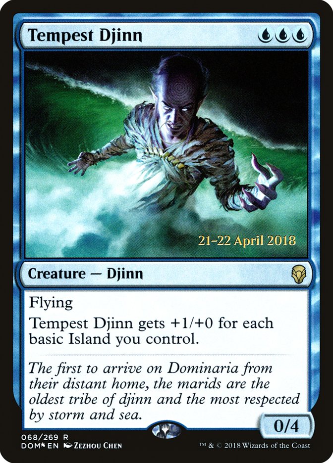 Tempest Djinn [Dominaria Prerelease Promos] | Gear Gaming Fayetteville