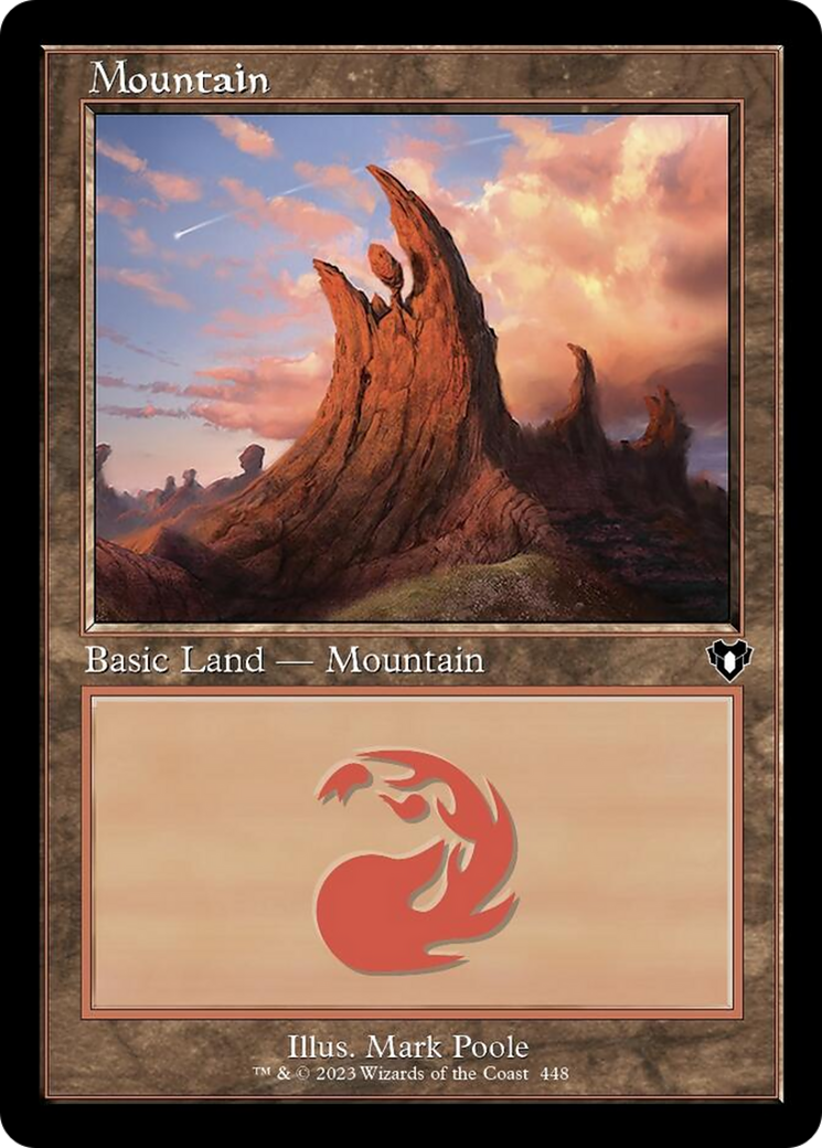 Mountain (448) (Retro) [Commander Masters] | Gear Gaming Fayetteville