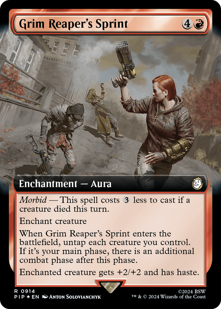 Grim Reaper's Sprint (Extended Art) (Surge Foil) [Fallout] | Gear Gaming Fayetteville