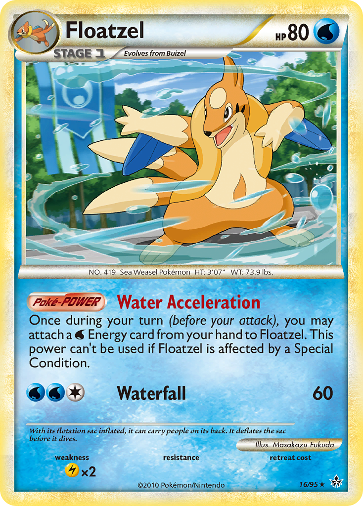 Floatzel (16/95) [HeartGold & SoulSilver: Unleashed] | Gear Gaming Fayetteville