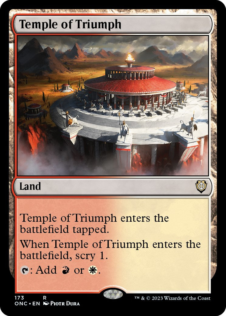 Temple of Triumph [Phyrexia: All Will Be One Commander] | Gear Gaming Fayetteville