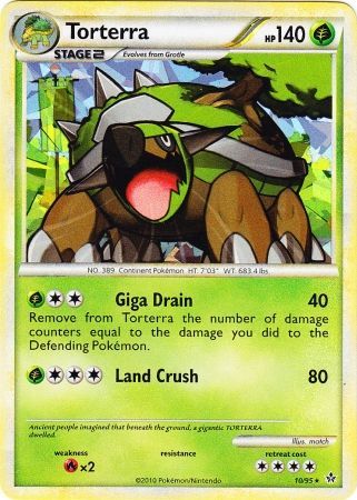 Torterra (10/95) (Cracked Ice Holo) [HeartGold & SoulSilver: Unleashed] | Gear Gaming Fayetteville