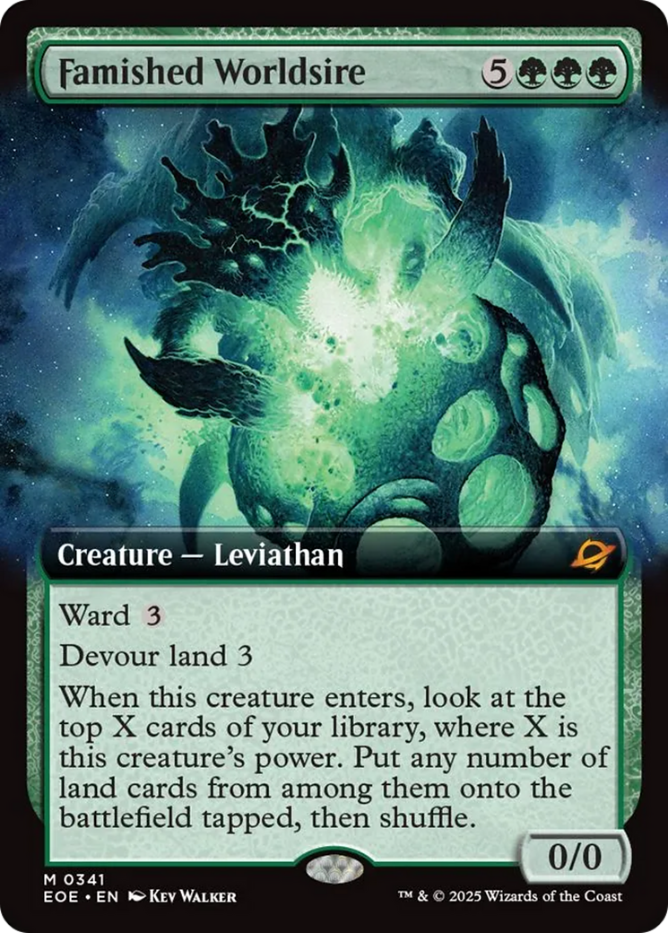 Famished Worldsire (Extended Art) [Edge of Eternities] | Gear Gaming Fayetteville