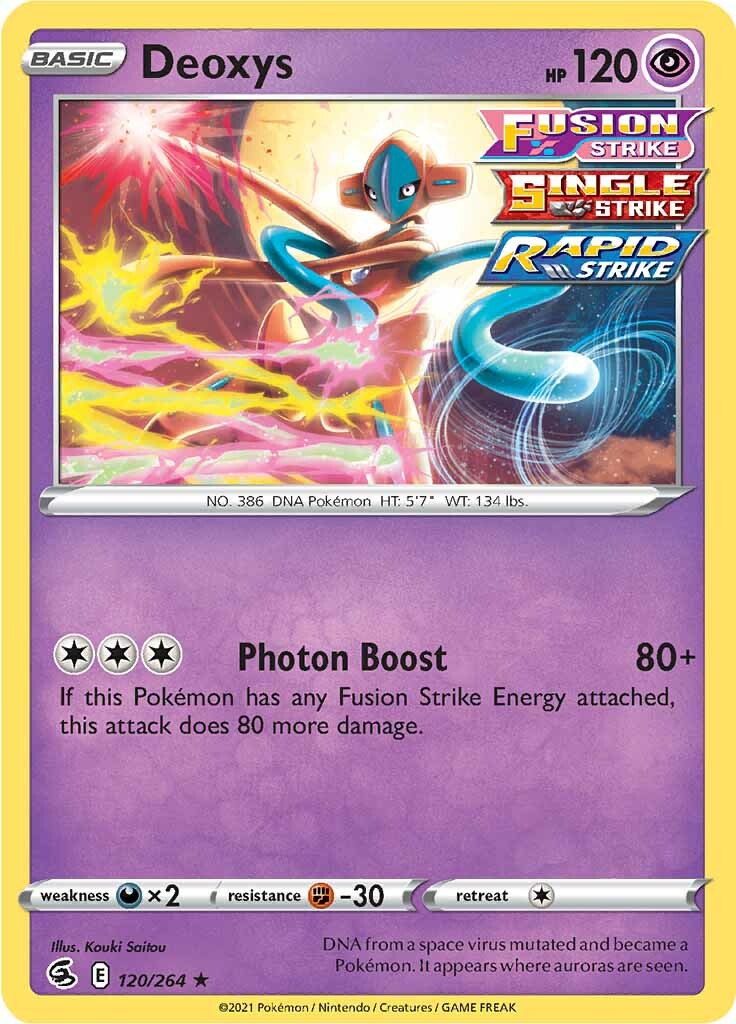 Deoxys (120/264) [Sword & Shield: Fusion Strike] | Gear Gaming Fayetteville