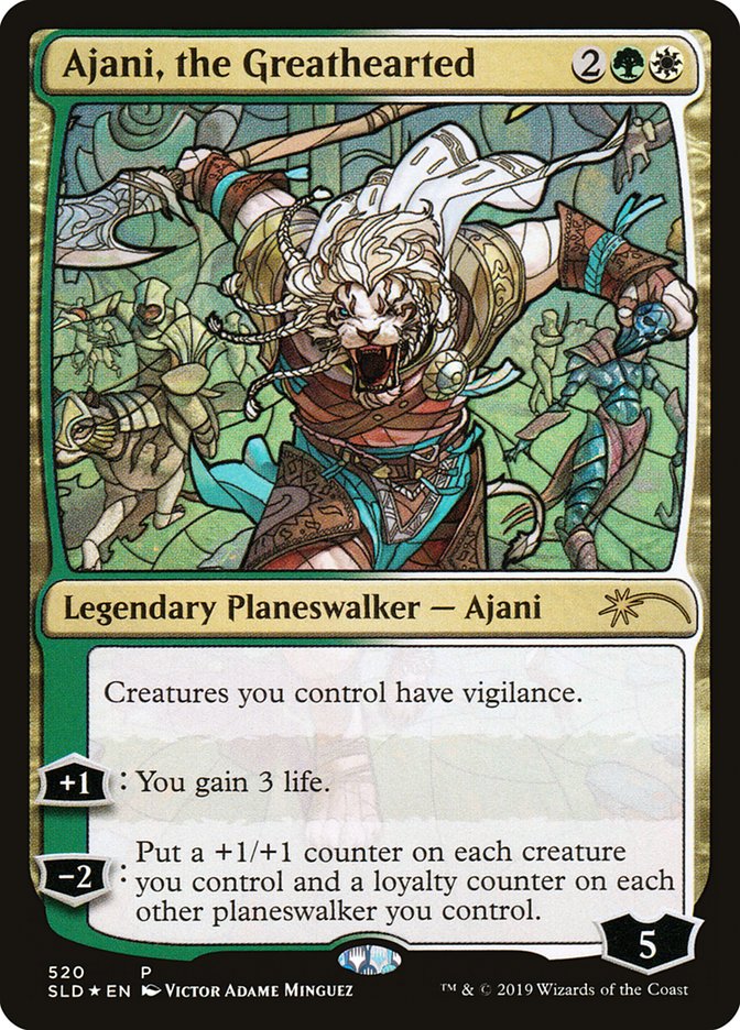 Ajani, the Greathearted (Stained Glass) [Secret Lair Drop Promos] | Gear Gaming Fayetteville