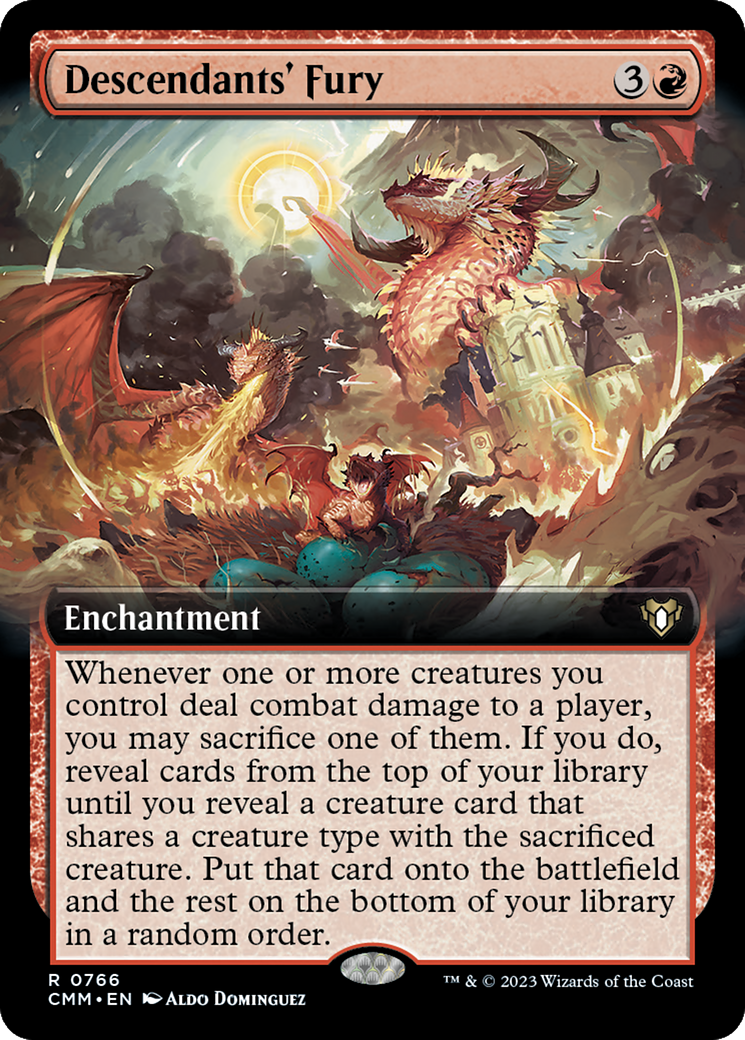 Descendants' Fury (Extended Art) [Commander Masters] | Gear Gaming Fayetteville