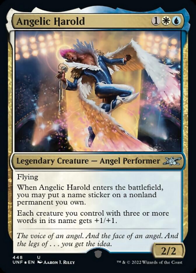 Angelic Harold (Galaxy Foil) [Unfinity] | Gear Gaming Fayetteville