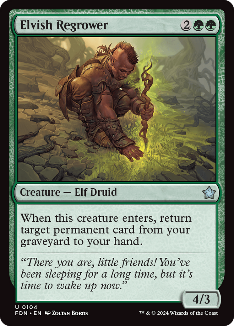 Elvish Regrower [Foundations] | Gear Gaming Fayetteville