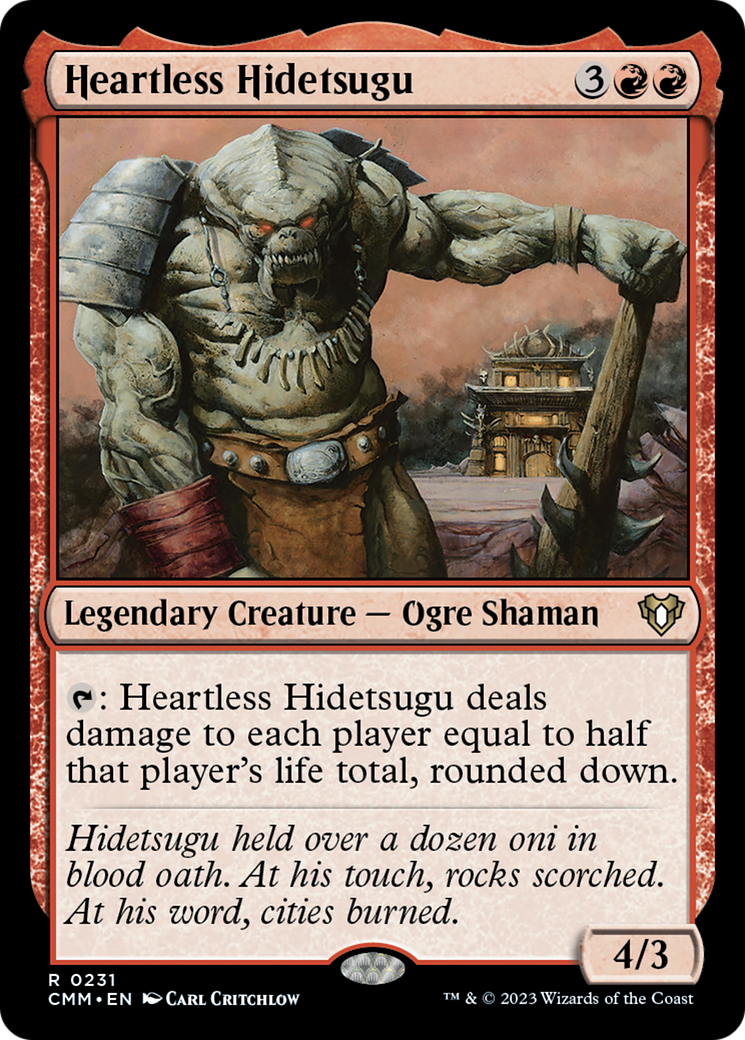 Heartless Hidetsugu [Commander Masters] | Gear Gaming Fayetteville