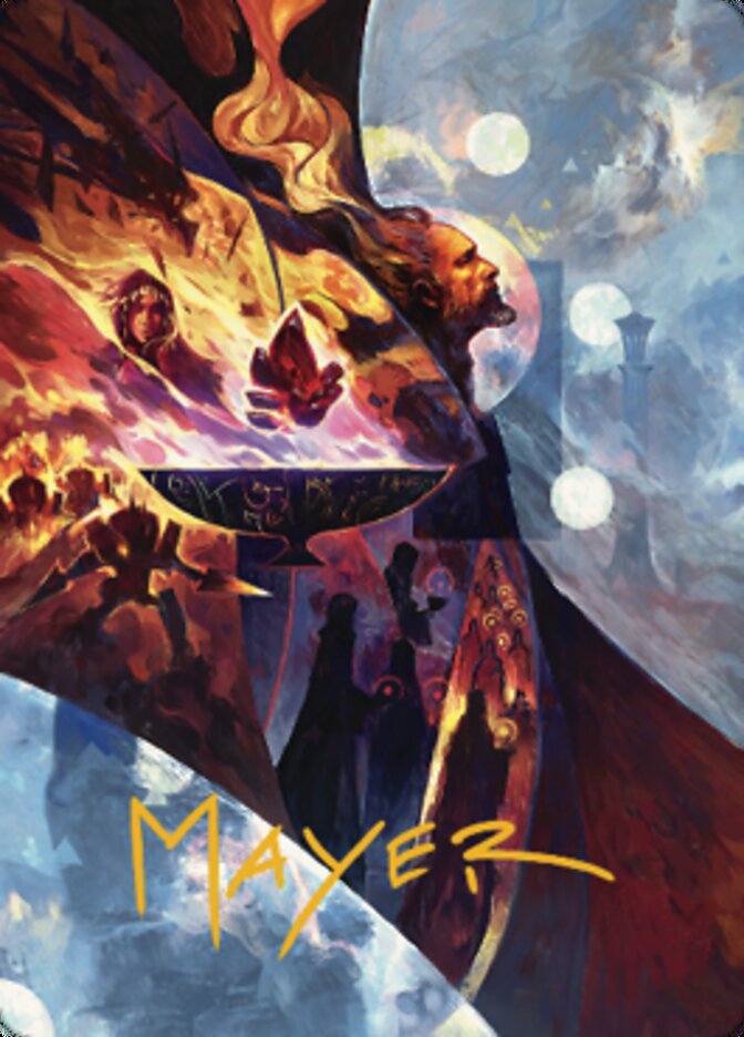 Urza's Command Art Card (Gold-Stamped Signature) [The Brothers' War Art Series] | Gear Gaming Fayetteville