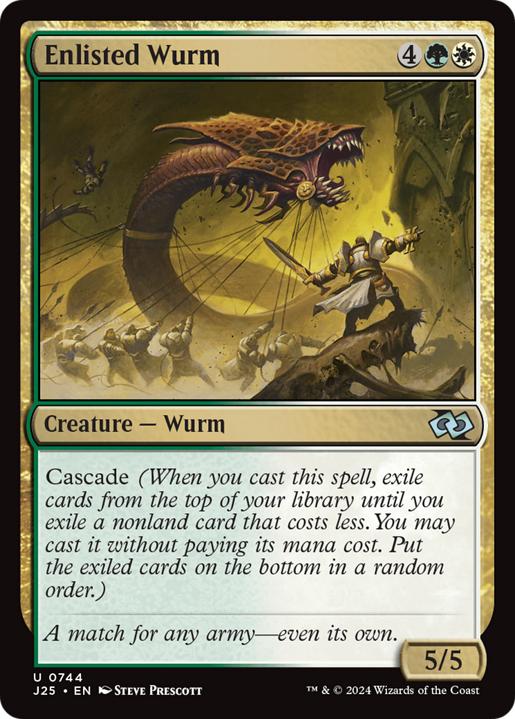 Enlisted Wurm [Foundations Jumpstart] | Gear Gaming Fayetteville