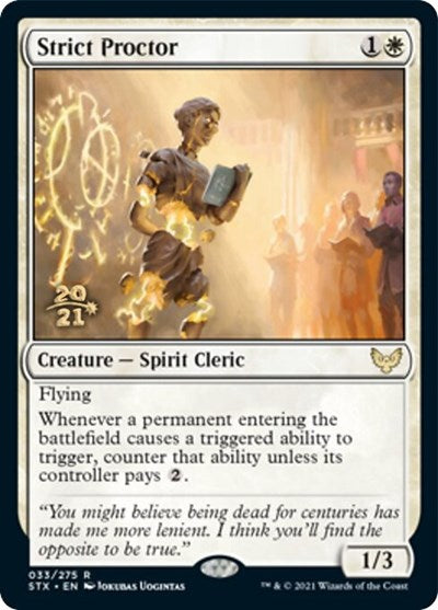 Strict Proctor [Strixhaven: School of Mages Prerelease Promos] | Gear Gaming Fayetteville