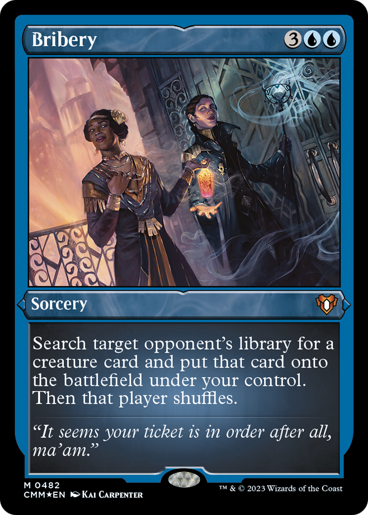 Bribery (Foil Etched) [Commander Masters] | Gear Gaming Fayetteville