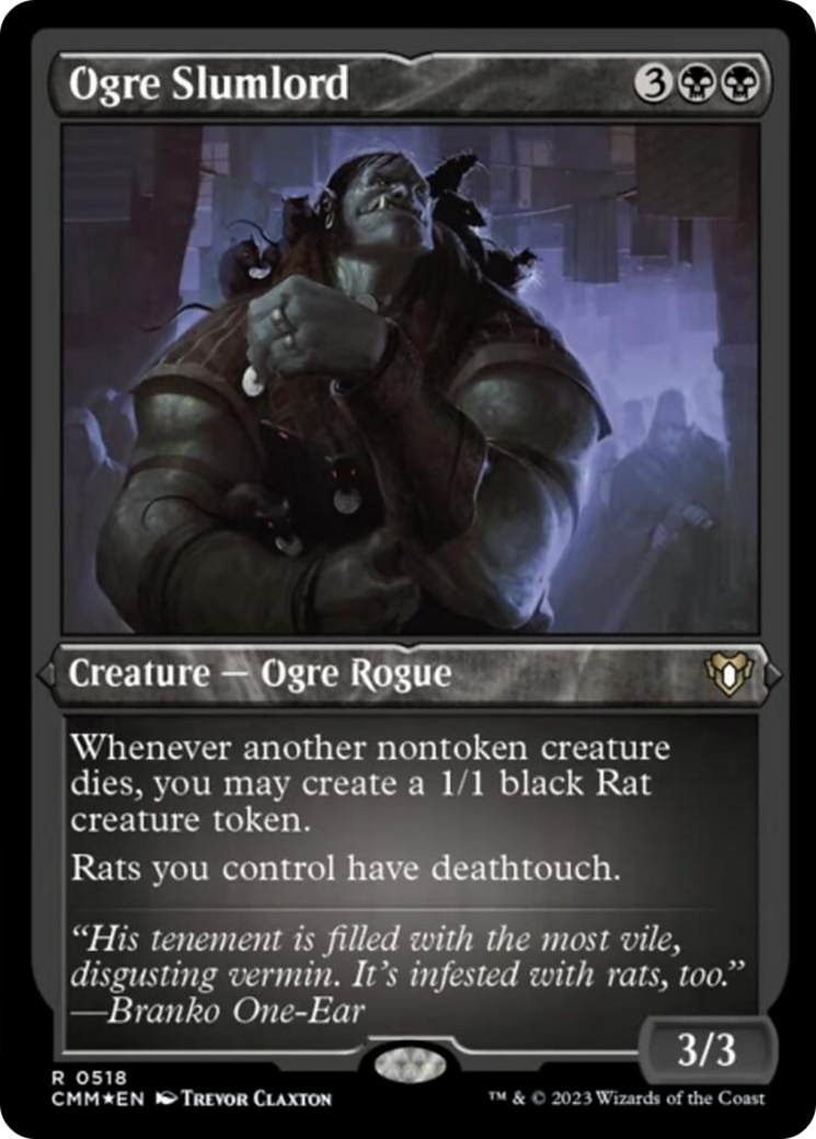 Ogre Slumlord (Foil Etched) [Commander Masters] | Gear Gaming Fayetteville