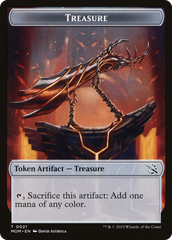 Treasure (21) // Teferi Akosa of Zhalfir Emblem Double-Sided Token [March of the Machine Tokens] | Gear Gaming Fayetteville