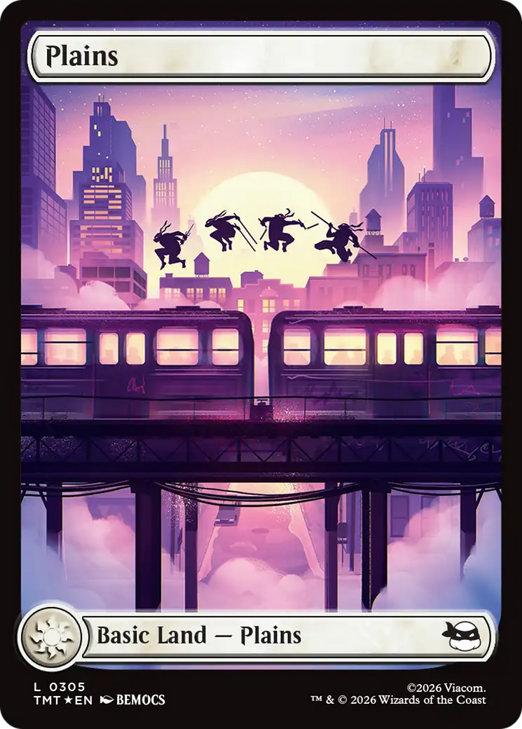 Plains (0305) (Surge Foil) [Teenage Mutant Ninja Turtles] | Gear Gaming Fayetteville