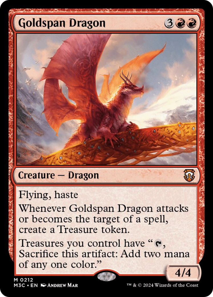 Goldspan Dragon (Ripple Foil) [Modern Horizons 3 Commander] | Gear Gaming Fayetteville