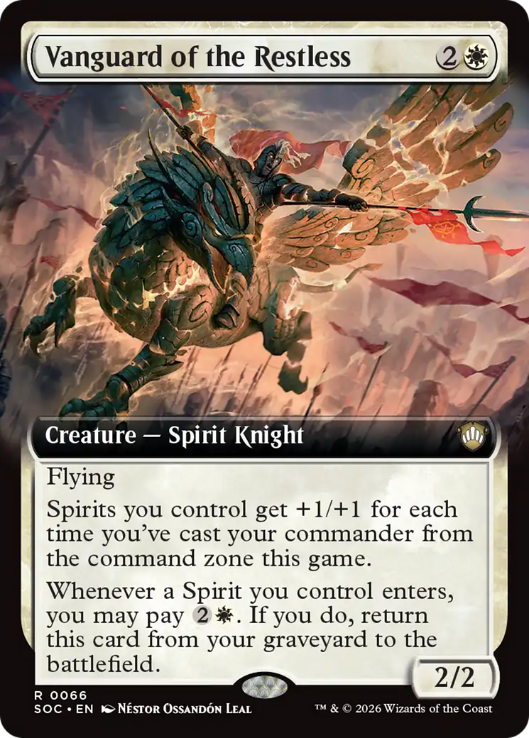 Vanguard of the Restless (Extended Art) [Secrets of Strixhaven Commander] | Gear Gaming Fayetteville