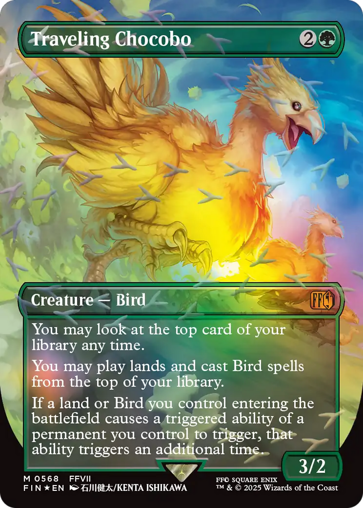 Traveling Chocobo (Borderless) (Chocobo Track Foil) [FINAL FANTASY] | Gear Gaming Fayetteville