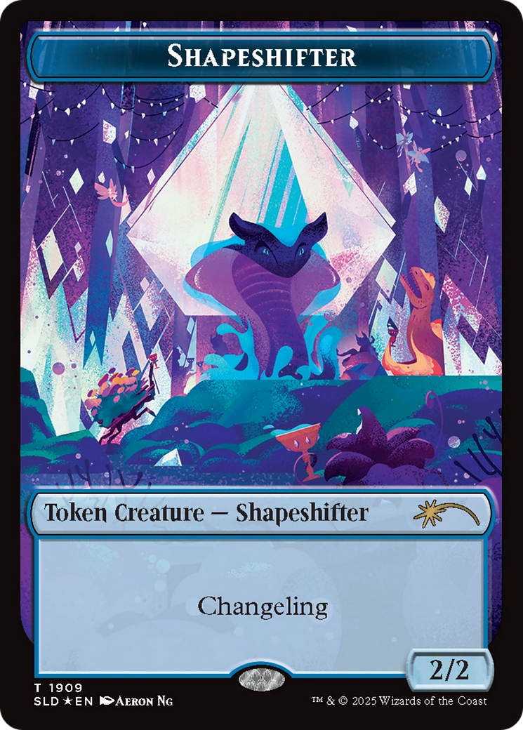 Shapeshifter Token (1909) (Double Rainbow Foil) [Secret Lair Drop Series] | Gear Gaming Fayetteville